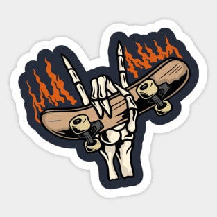 Skate and Die Sticker
